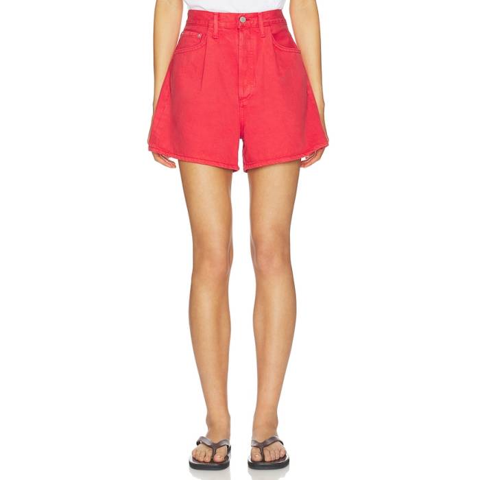 Agolde 【 Rhoda Pleated A-Line Shorts Women Carnival 】 さる股引き レディース