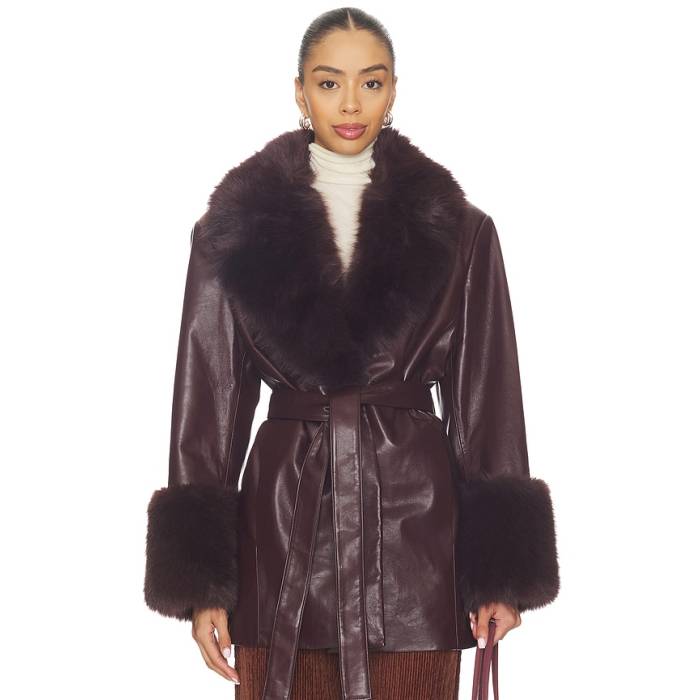 Lamarque 【 Rosabella Faux Fur Blazer Coat Women Vamp 】 ブレイザー レディース
