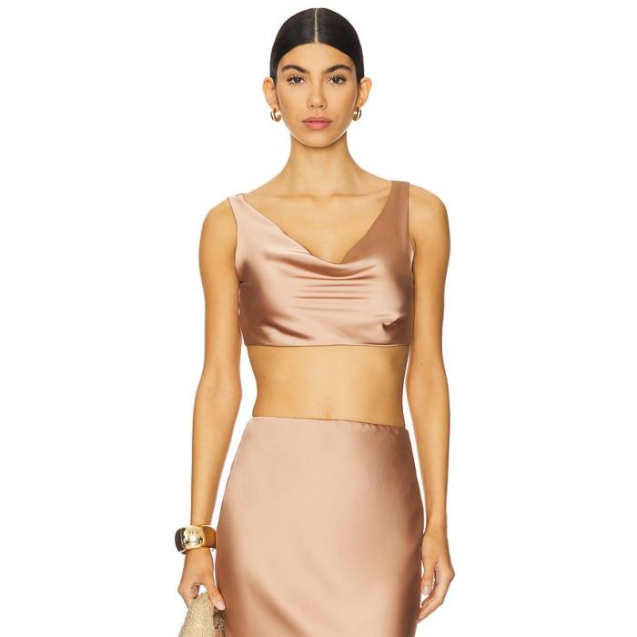Norma Kamali 【 Maria Cropped Top Women Cappuccino 】 レディース