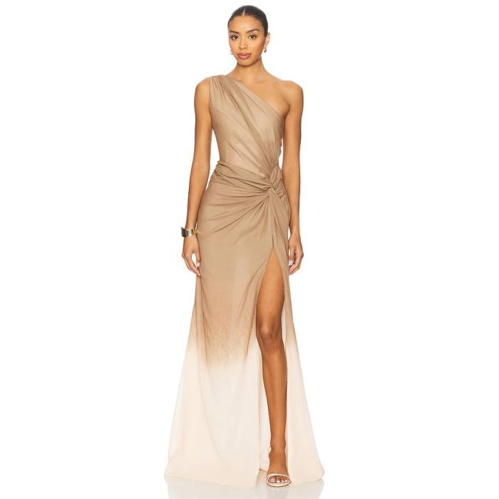 Sau Lee 【 Grecia Dress Women Latte Ombre 】 御召しもの レディース