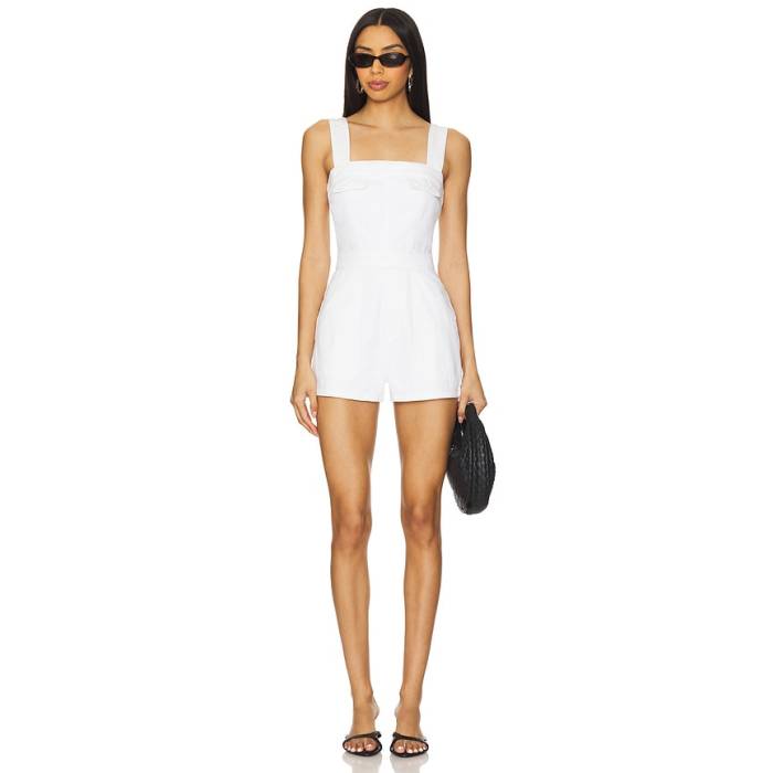 アマンダアプリチャード Amanda Uprichard 【 Frida Romper Women White 】 ロンパース レディース 白いこと 白いこと
