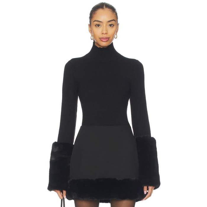 アパ栗鼠 Apparis 【 Mountain Cuff Turtleneck Women Noir 】 レディース