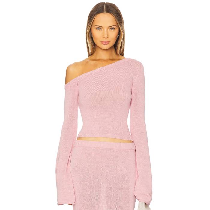 Seroya 【 Alivia Knit Top Women Coral Blush 】 編み物 レディース