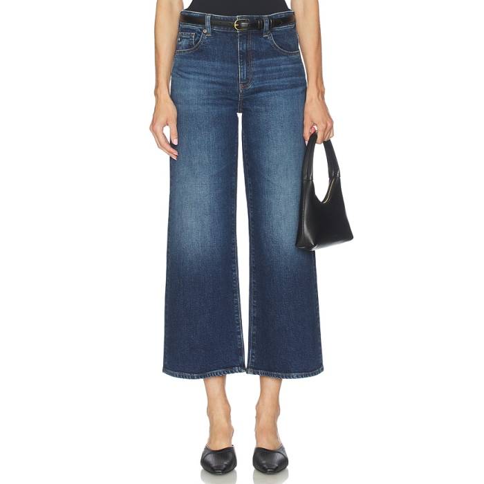 銀 Jeans 【 Saige Wide Leg Crop Jeans Women Veiled 】 Crop クロップ デニム レディース