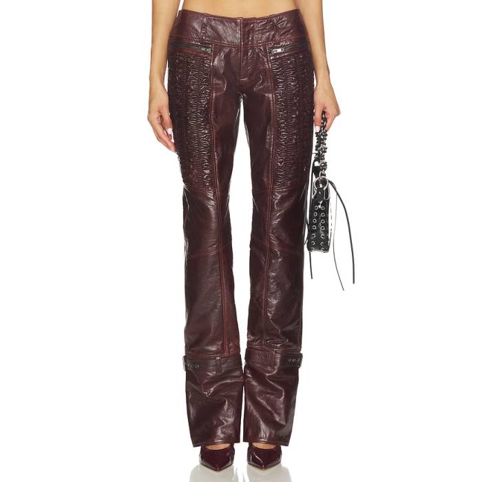 Knwls 【 Smk Trouser Women Brown 】 レディース 赤銅色 赤銅色