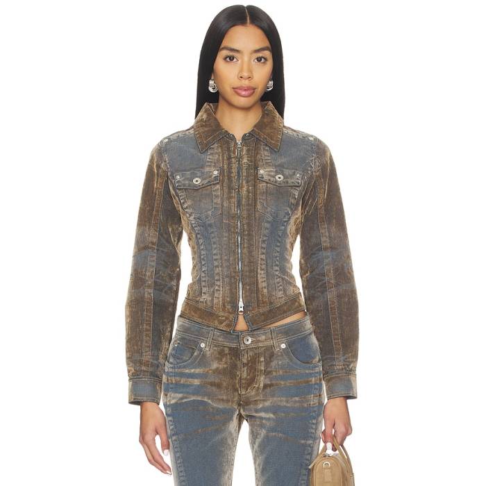 Knwls 【 Flock Denim Jacket Women Stone 】 ジーンズ Jacket 上衣 レディース