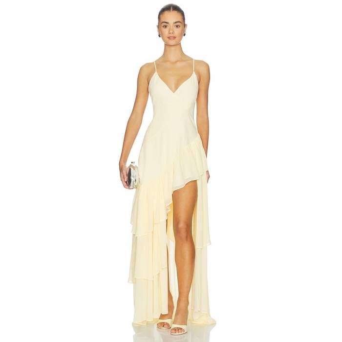 Lovers And Friends 【 Solema Gown Women Butter Yellow 】 レディース yellow 黄味がかった・黄色