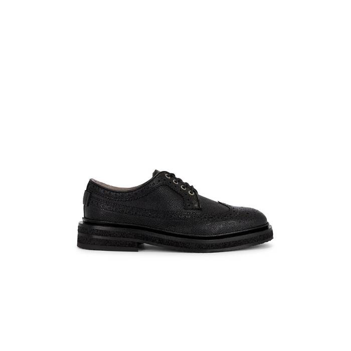 オールセインツ Allsaints 【 Escher Brogue Shoe Men Black 】 メンズ 黒いこと 黒いこと