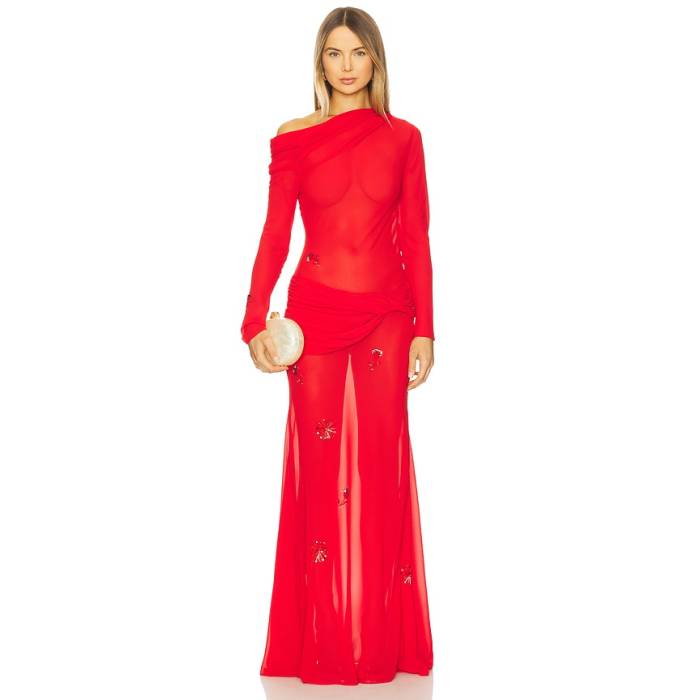 Anna October 【 Julie Dress Women Red 】 お召しもの レディース Red 赤・赤いこと ドレス-レディースファッション