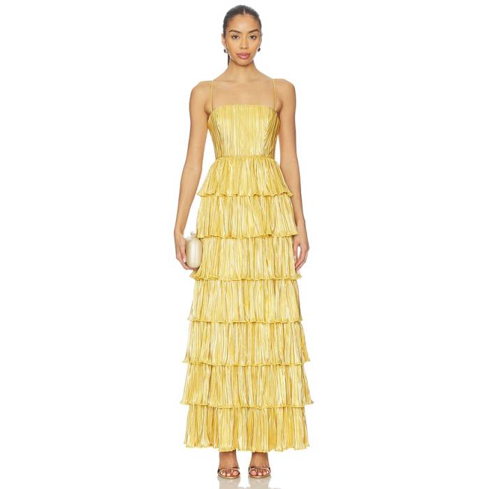 Lovers And Friends 【 Aleena Gown Women Gold 】 レディース ゴールド