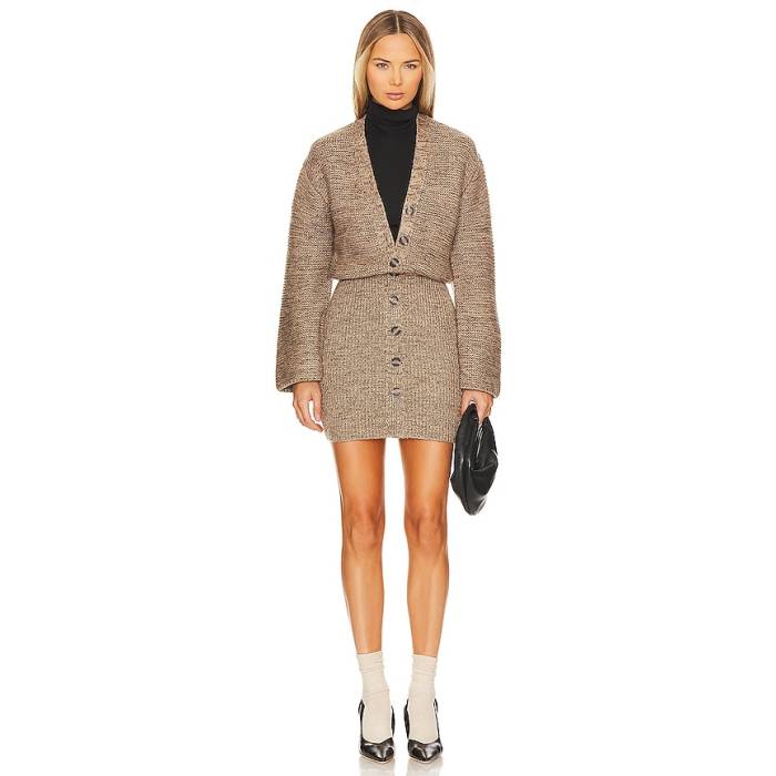 L\u0027academie 【 Nilsa Dress Women Brown \u0026Amp; Beige Multi 】 お召しもの レディース 赤銅色 赤銅色 ベージュ