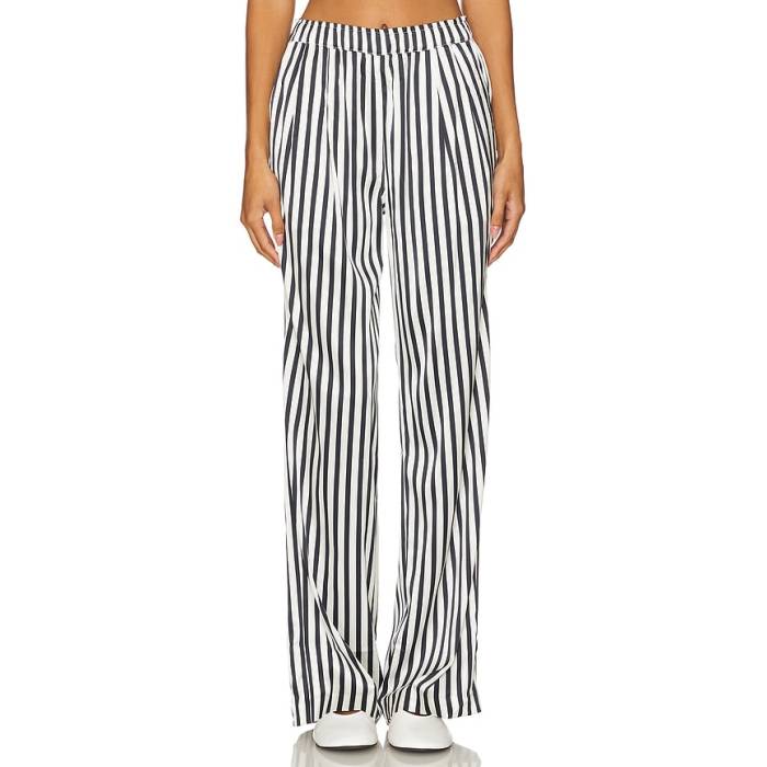 House Of Harlow 1960 【 X Revolve Orla Pant Women Black \u0026Amp; White Stripe 】 ズボン下 レディース 黒いこと 黒いこと 白いこと 白いこと Stripe 縞模様