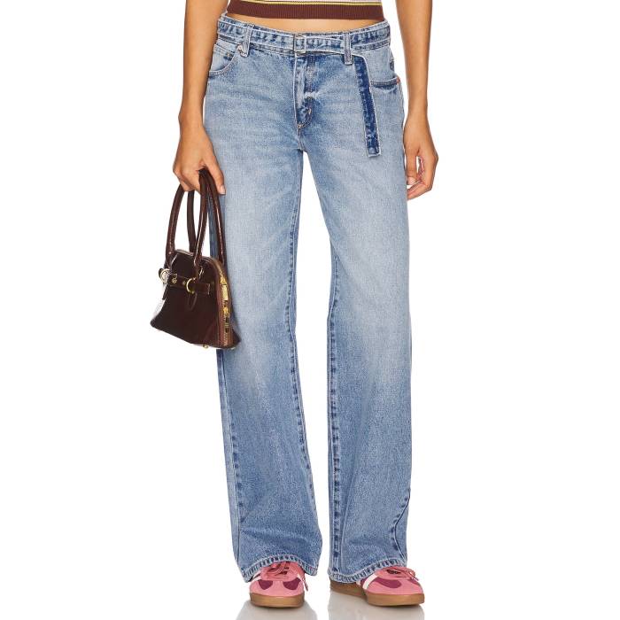 Abrand 【 99 Baggy Belt Jeans Women Liv 】 胴締め デニム レディース