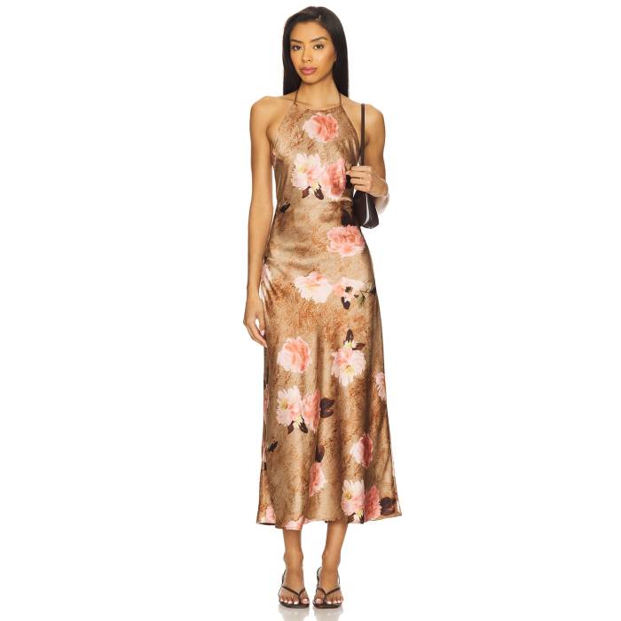 Nia 【 Leah Dress Women Topaz 】 御召しもの レディース