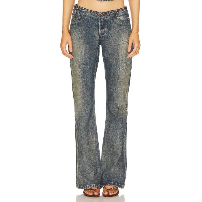 ジェイディッドロンドン Jaded London 【 Whipstitch Low Rise Straight Jeans Women Denim 】 ライズ ジーンズ レディースファッション ボトムス パンツ レディース デニム