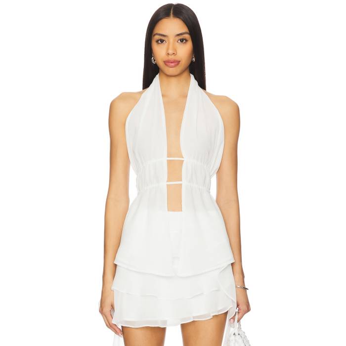 Superdown 【 Wren Top Women White 】 レディースファッション トップス その他 レディース 白色 ホワイト