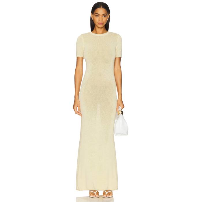 Ser.o.ya 【 Airess Maxi Dress Women Pastel Yellow 】 お召しもの レディース yellow 黄味がかった・黄色