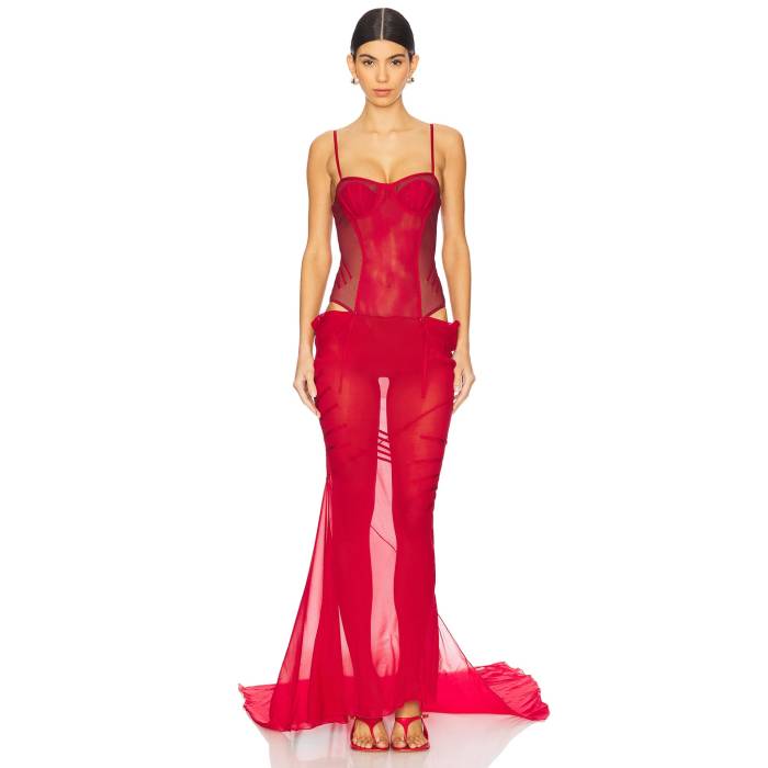 ジ・アティコ The Attico 【 Long Dress Women Red 】 ドレス レディースファッション ドレス レディース Red 赤・レッド