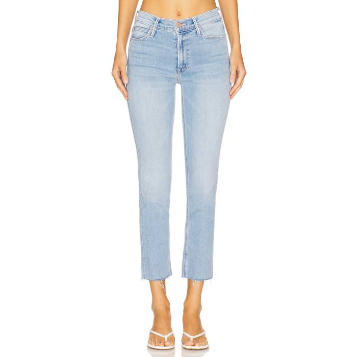 Mother 【 The Mid Rise Dazzler Ankle Fray Jeans In Blessing Jeans In Disguise Women Blessing In Disguise 】 ミッド ライズ ジーンズ レディース