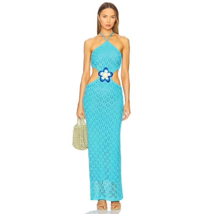 Capittana 【 Lucinda Flower Dress Women Turquoise 】 ドレス レディースファッション ドレス レディース