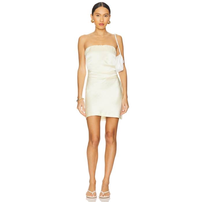Bec + Bridge 【 Symone Strapless Mini Dress Women Ice Yellow 】 お召しもの レディース yellow 黄味がかった・黄色