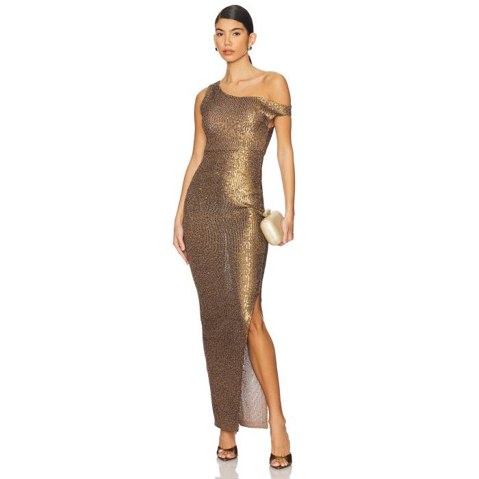Norma Kamali 【 Drop Shoulder Fitted Gown Women Bronze 】 レディース 銅・ブロンズ|スニケス