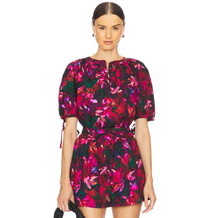 ウラ・ジョンソン Ulla Johnson 【 Vienne Blouse Women Hibiscus 】 レディース