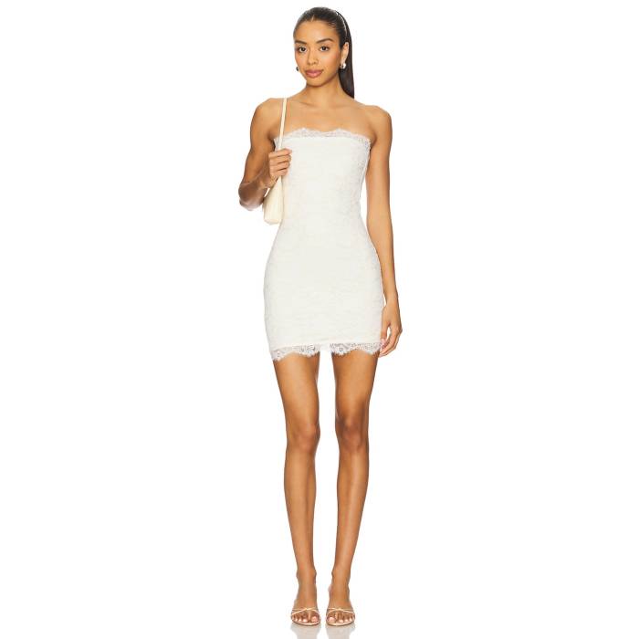Superdown 【 Chiara Mini Dress Women White 】 お召しもの レディース 白いこと 白いこと
