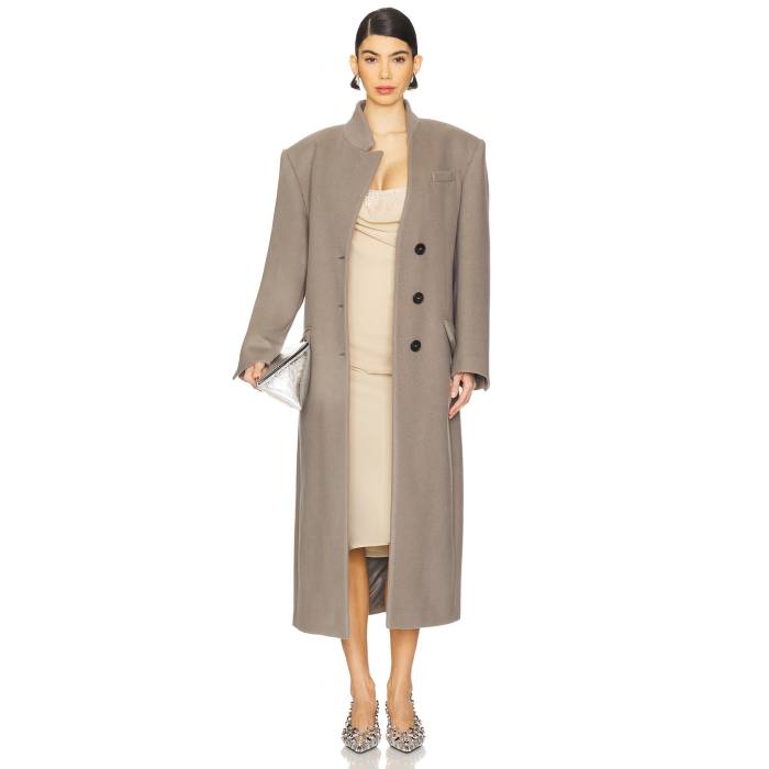ジ・アティコ The Attico 【 Long Coat Women Grey 】 レディース 灰色 グレー｜スニケス