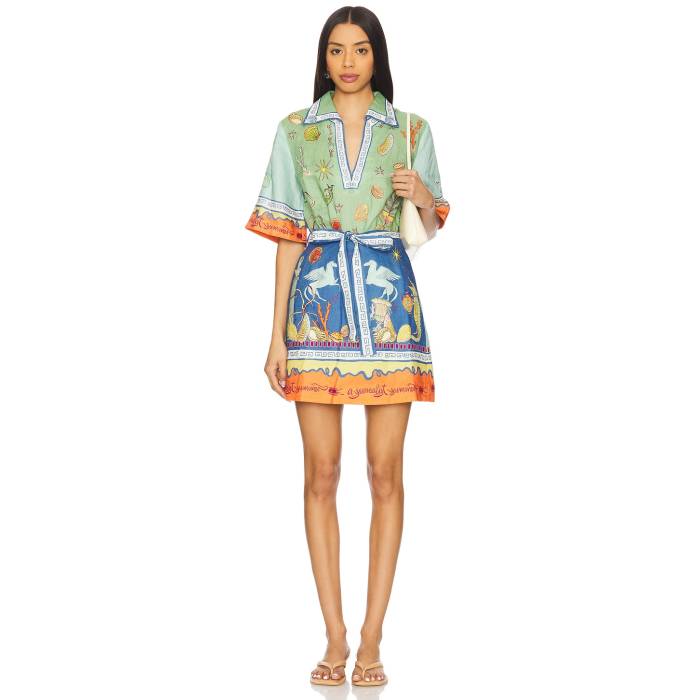 Alemais 【 Surrealist Summer V Mini Dress Women Multi 】 Summer サマー ドレス レディースファッション ドレス レディース
