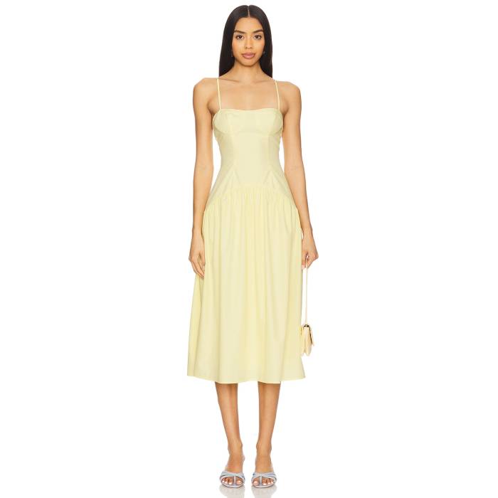 More To Come 【 Margaery Midi Dress Women Yellow 】 ドレス レディース yellow 黄色・イエロー|スニケス