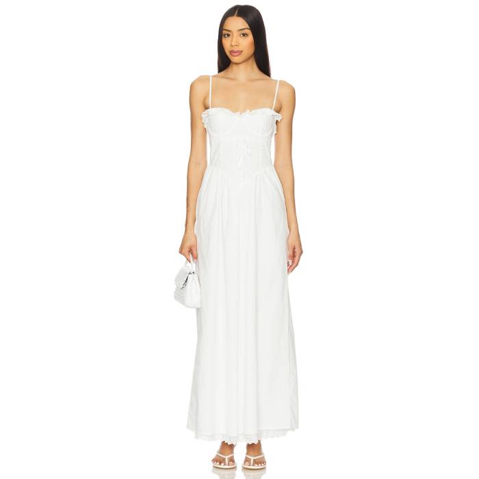 More To Come 【 Marleen Maxi Dress Women White 】 御召しもの レディース 白いこと 白いこと