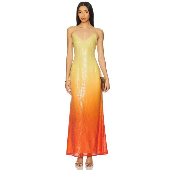 Runaway The Label 【 Niyah Maxi Dress Women Mimosa Ombre 】 ドレス レディースファッション ドレス レディース