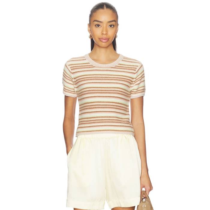 Sablyn 【 Jude Short Sleeve Tee Women Buttercup 】 Sleeve 衣袂 ティーシャツ レディース