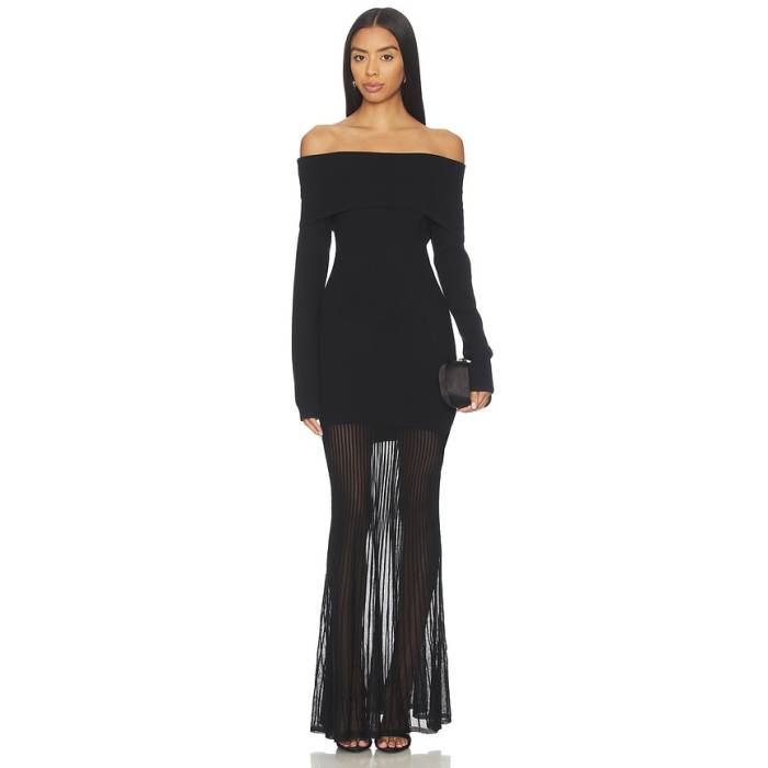 Seroya 【 Isotta Dress Women Black 】 御召しもの レディース 黒いこと 黒いこと