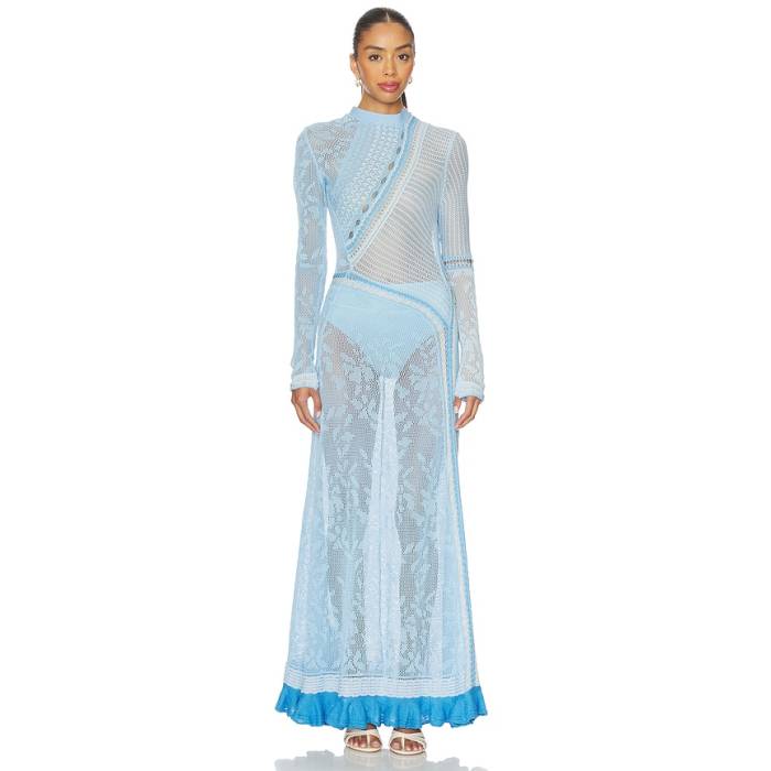 Roberta Einer 【 Cielo Dress Women Blue 】 御召しもの レディース 青碧 青碧