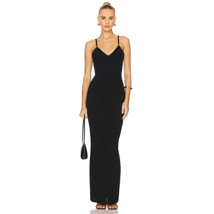 Asta Resort 【 Delilah Dress Women Black Sequin 】 お召しもの レディース 黒いこと 黒いこと レディースファッション-ドレス