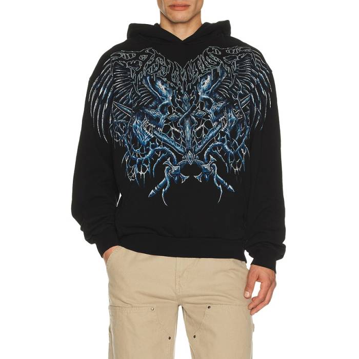 アフリクション Affliction 【 Toxic Wrath Hoodie Men Black 】 フーディー パーカー メンズ 黒いこと 黒いこと