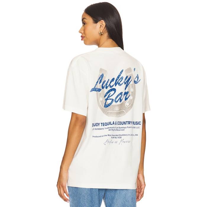 Los Sundays 【 Lucky\u0027s Tee Men Off White 】 プルオーバー メンズ 白いこと 白いこと