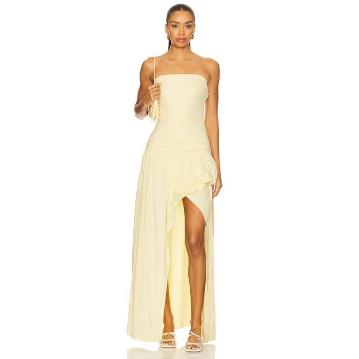 Bec + Bridge 【 Dante Strapless Dress Women Ice Yellow 】 御召しもの レディース yellow 黄味がかった・黄色