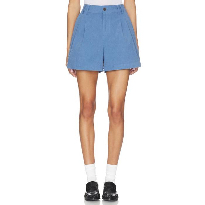 バーリー Varley 【 Jorden Pleat Short Women Bijou Blue 】 レディース 青味 青み
