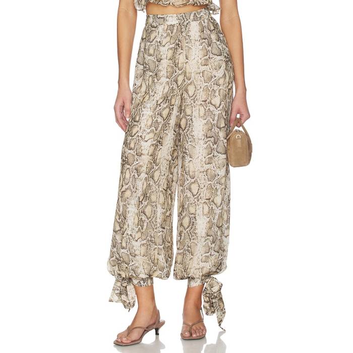 バルドット Bardot 【 Alira Printed Balloon Pant Women Snake Skin 】 パンツ レディース｜スニケス 32,240円
