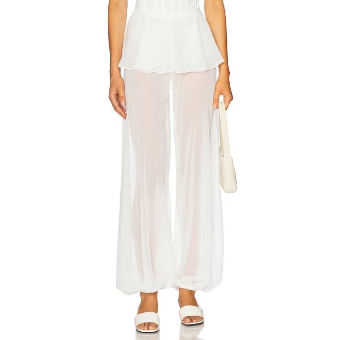 バル点点 Bardot 【 Lissett Soft Balloon Pant Women Ivory 】 ズボン下 レディース 象牙色