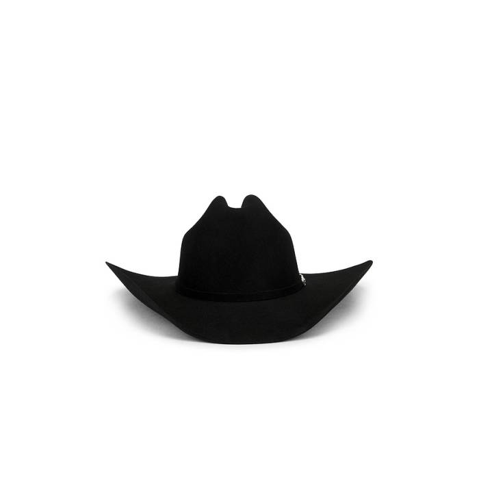 Larry Mahan 【 6X Lockhart Cowboy Hat Men Black 】 メンズ 黒いこと 黒いこと