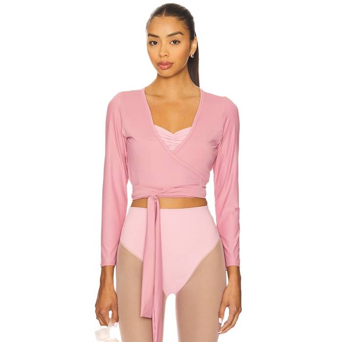 Port De Bras 【 Sage Wrap Top Women Mauve 】 wrap 一回り レディース