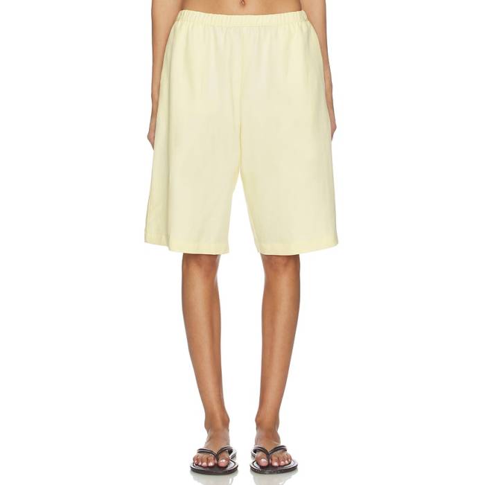 Enza Costa 【 Twill Bermuda Short Women Flan 】 レディース
