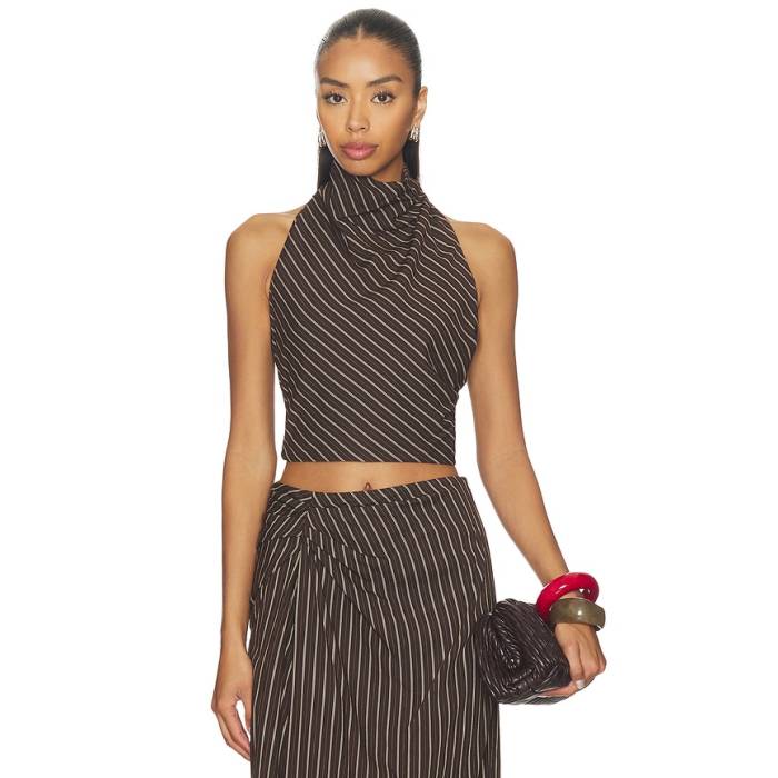 エーエルシー A.l.c. 【 Lillian Top Women Ganache Stripe 】 レディース Stripe 縞模様