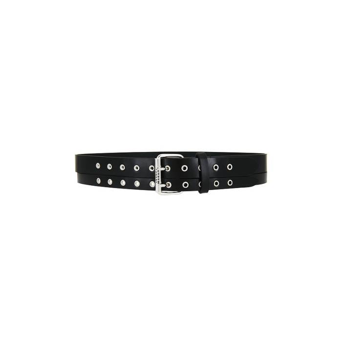 イザベルマランエトワール Isabel Marant 【 Split Belt Women Black \u0026Amp; Silver 】 胴締め レディース 黒いこと 黒いこと Silver しろがね色・しろがね色