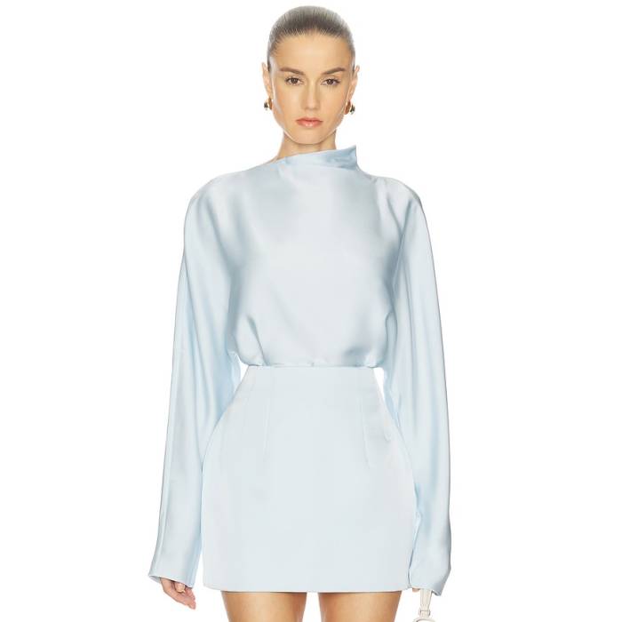 Camila Coelho 【 Ondina Top Women Icy Blue 】 レディース 青色 ブルー｜スニケス