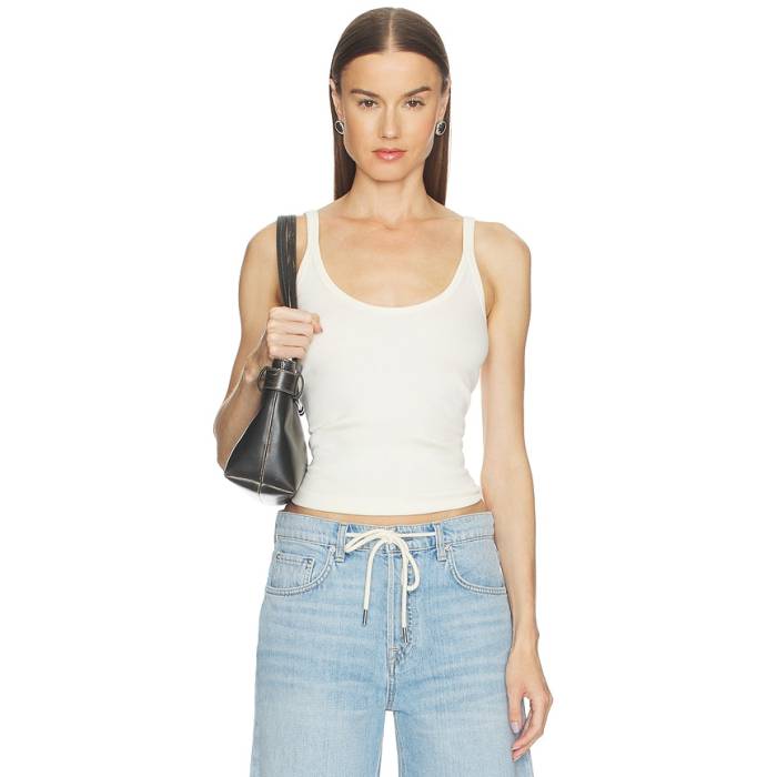 Grlfrnd 【 U-Neck Tank Women Bone 】 貯蔵タンクいの一番 レディース